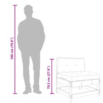 Midtsofaer Med Puter 2 Stk Hvit Heltre Furu