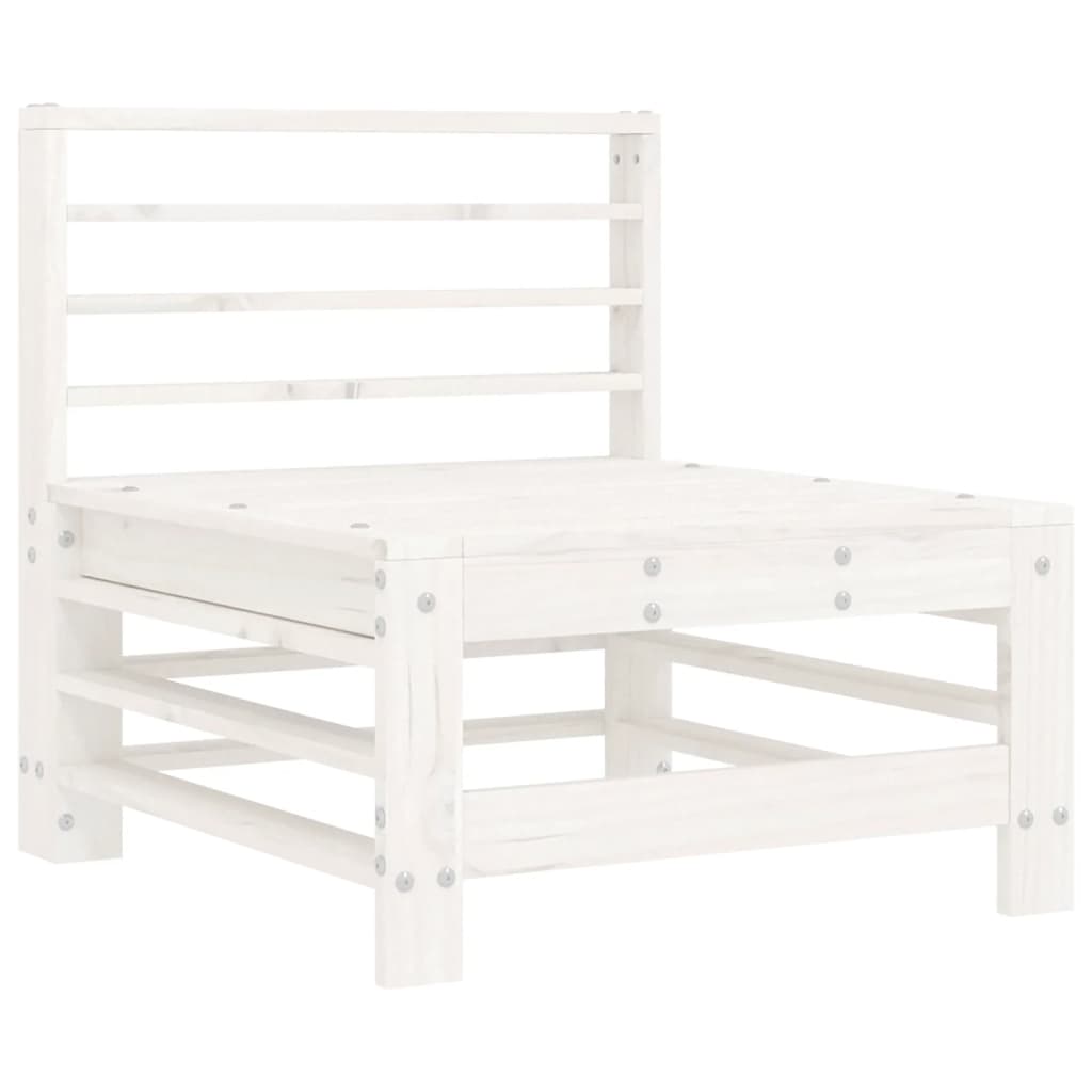 Midtsofa Med Puter Hvit Heltre Furu
