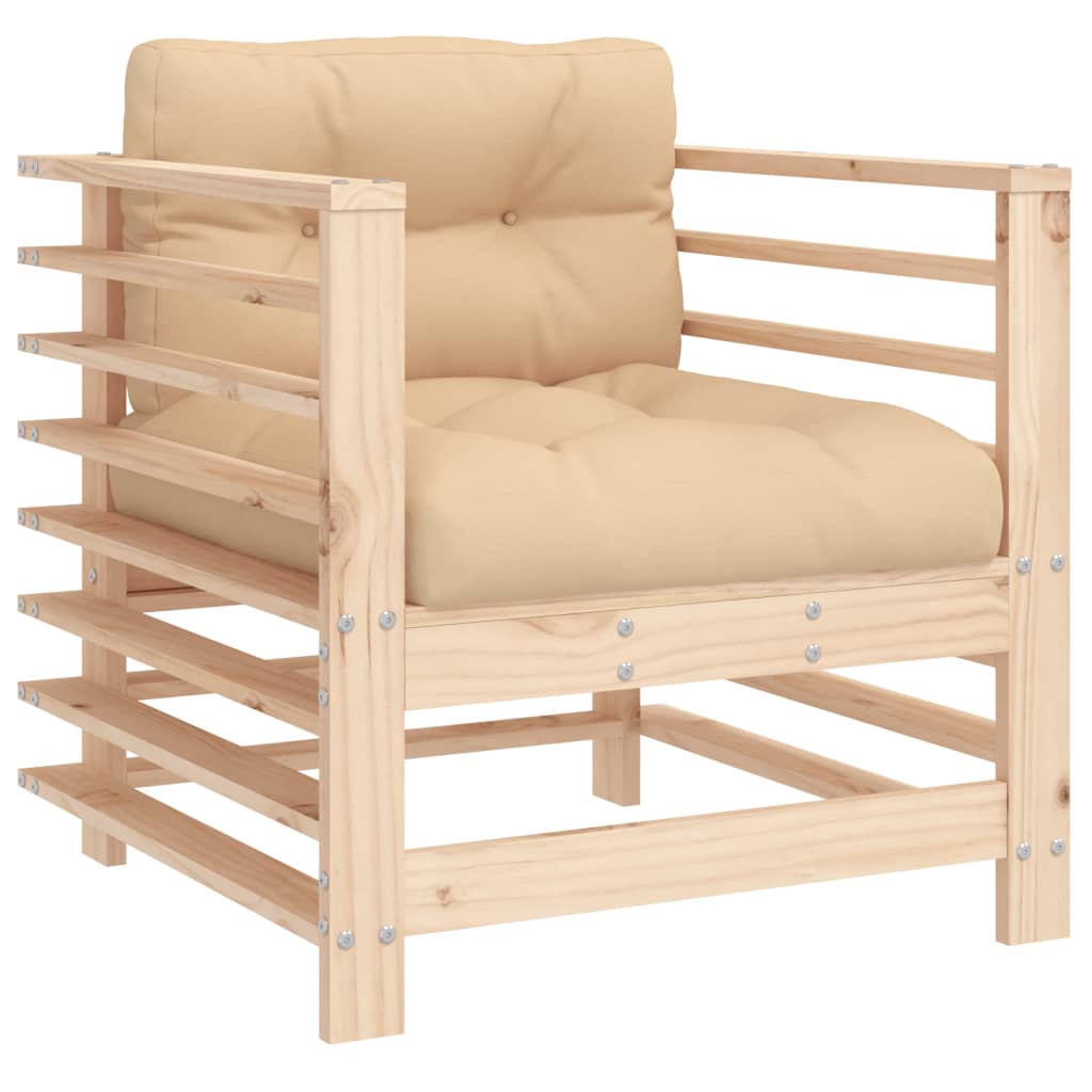 Hagestoler Med Puter 2 Stk Heltre Furu