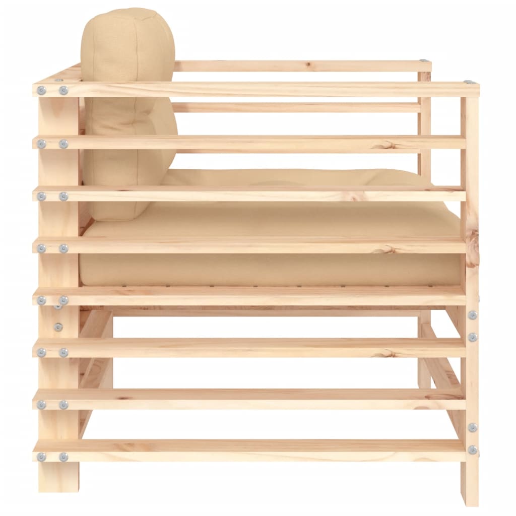 Hagestoler Med Puter 2 Stk Heltre Furu