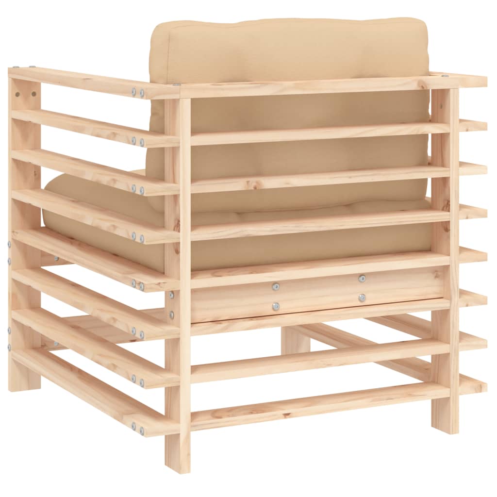 Hagestoler Med Puter 2 Stk Heltre Furu