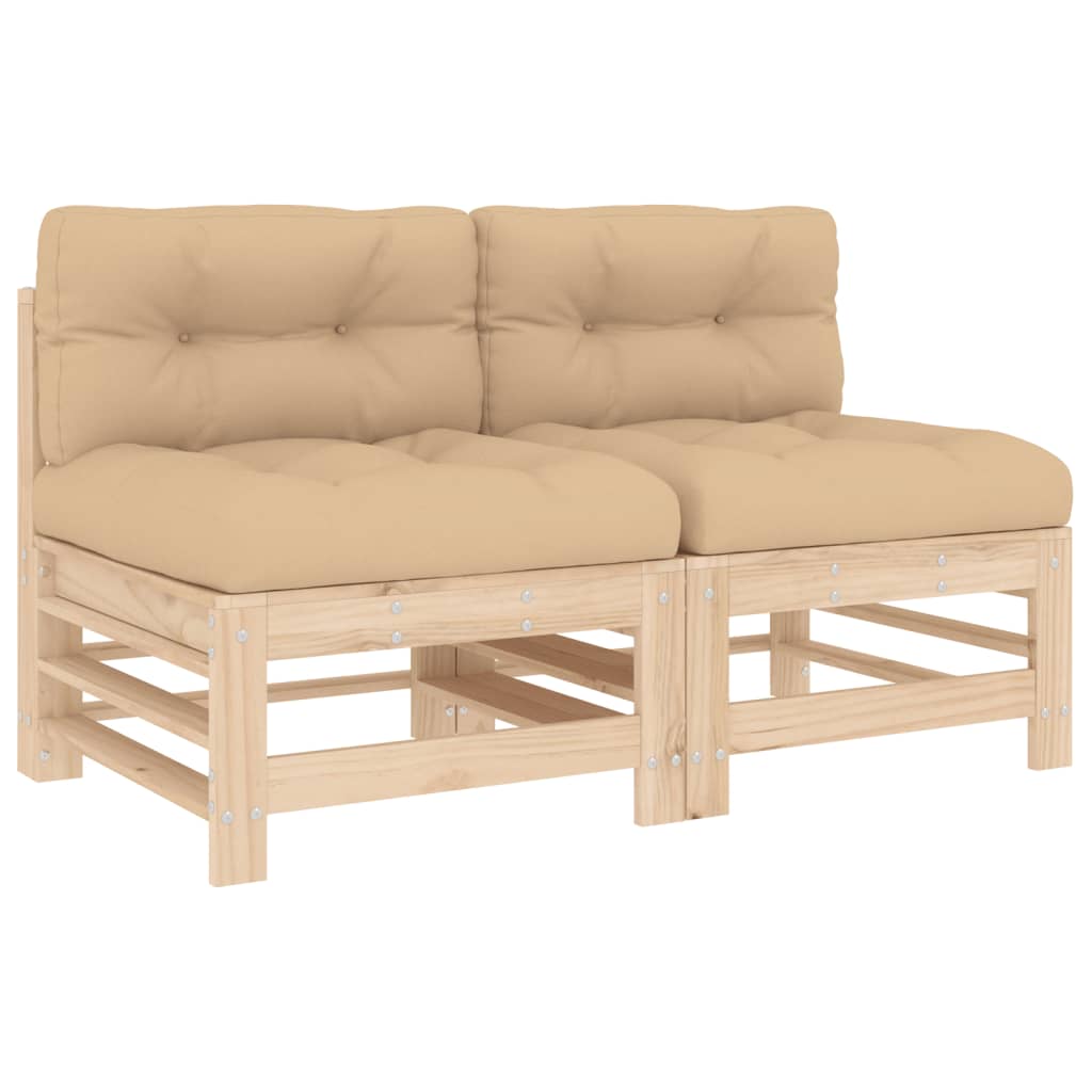 Midtsofaer Med Puter 2 Stk Heltre Furu