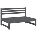 Midtsofa Grå 120X80 Cm Heltre Furu
