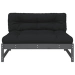 Midtsofa Grå 120X80 Cm Heltre Furu