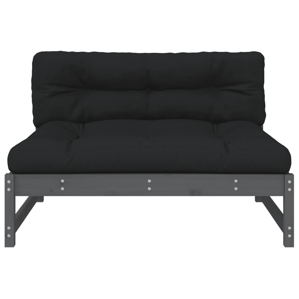 Midtsofa Grå 120X80 Cm Heltre Furu