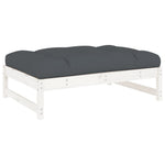Hagefotskammel Hvit 120X80 Cm Heltre Furu