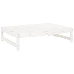 Hagefotskammel Hvit 120X80 Cm Heltre Furu