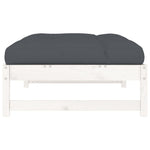 Hagefotskammel Hvit 120X80 Cm Heltre Furu