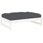 Hagefotskammel Hvit 120X80 Cm Heltre Furu