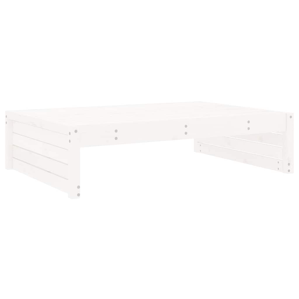 Hagefotskammel Hvit 120X80 Cm Heltre Furu