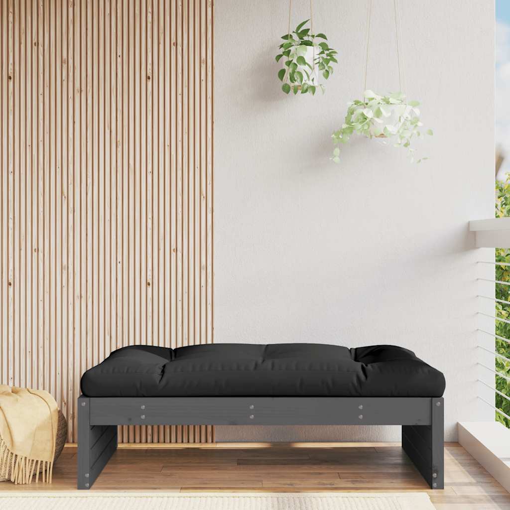 Hagefotskammel Grå 120X80 Cm Heltre Furu