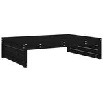 Hagefotskammel Svart 120X80 Cm Heltre Furu