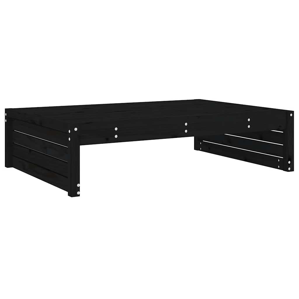 Hagefotskammel Svart 120X80 Cm Heltre Furu
