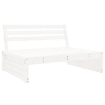 Utendørs Midtsofa Hvit 120X80 Cm Heltre Furu