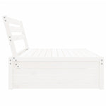 Utendørs Midtsofa Hvit 120X80 Cm Heltre Furu