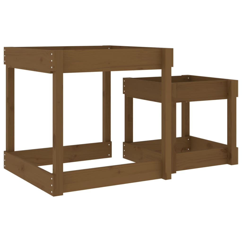 Sandbord 2 Stk Honningbrun Heltre Furu