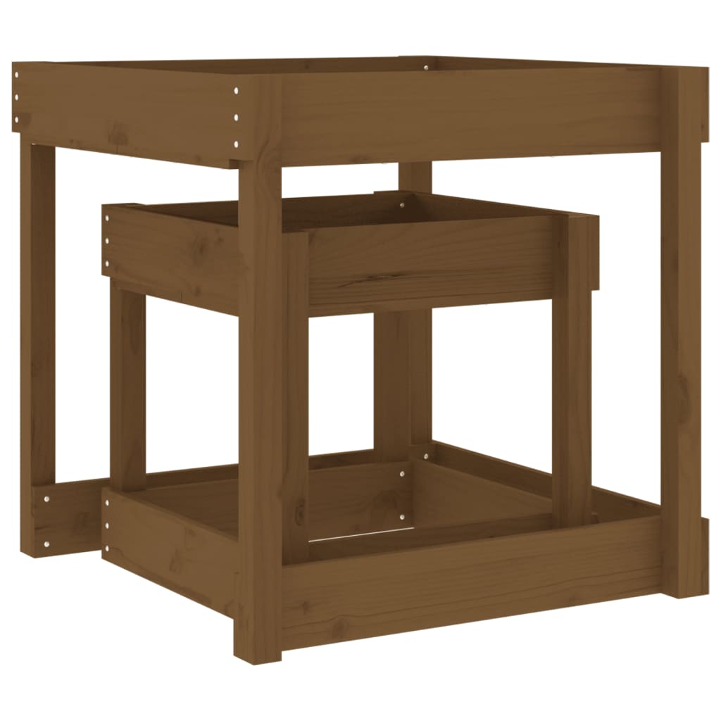 Sandbord 2 Stk Honningbrun Heltre Furu