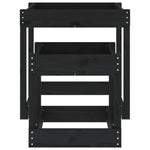 Sandbord 2 Stk Svart Heltre Furu