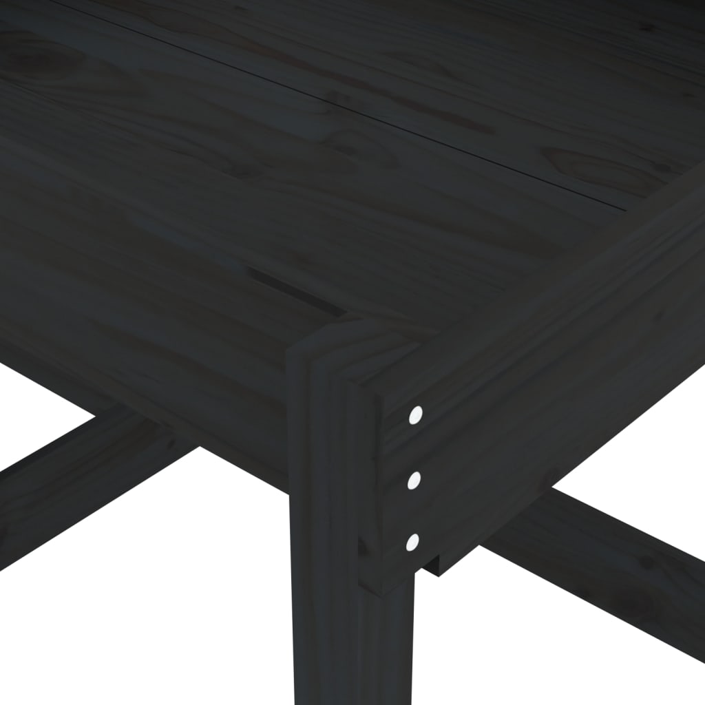 Sandbord 2 Stk Svart Heltre Furu