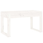 Hagebenk Hvit 80X38X45 Cm Heltre Furu