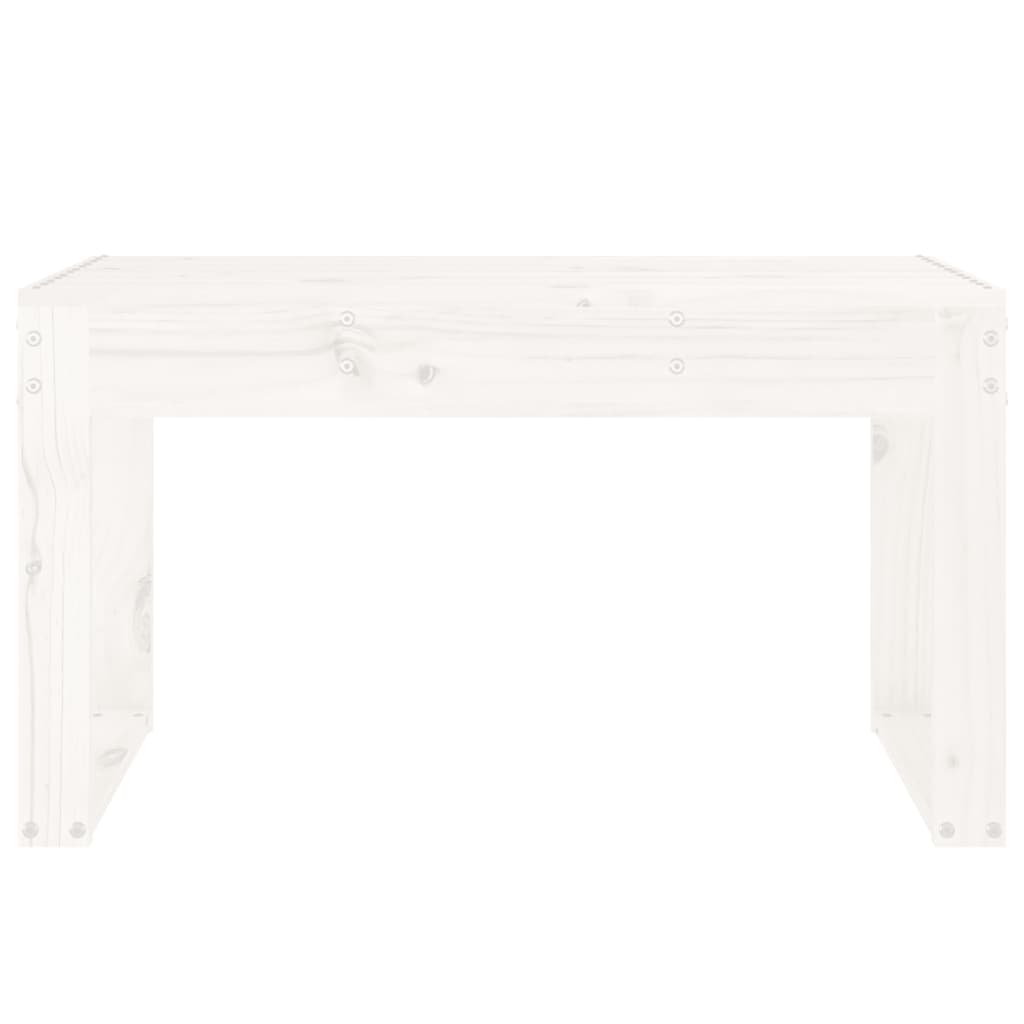 Hagebenk Hvit 80X38X45 Cm Heltre Furu