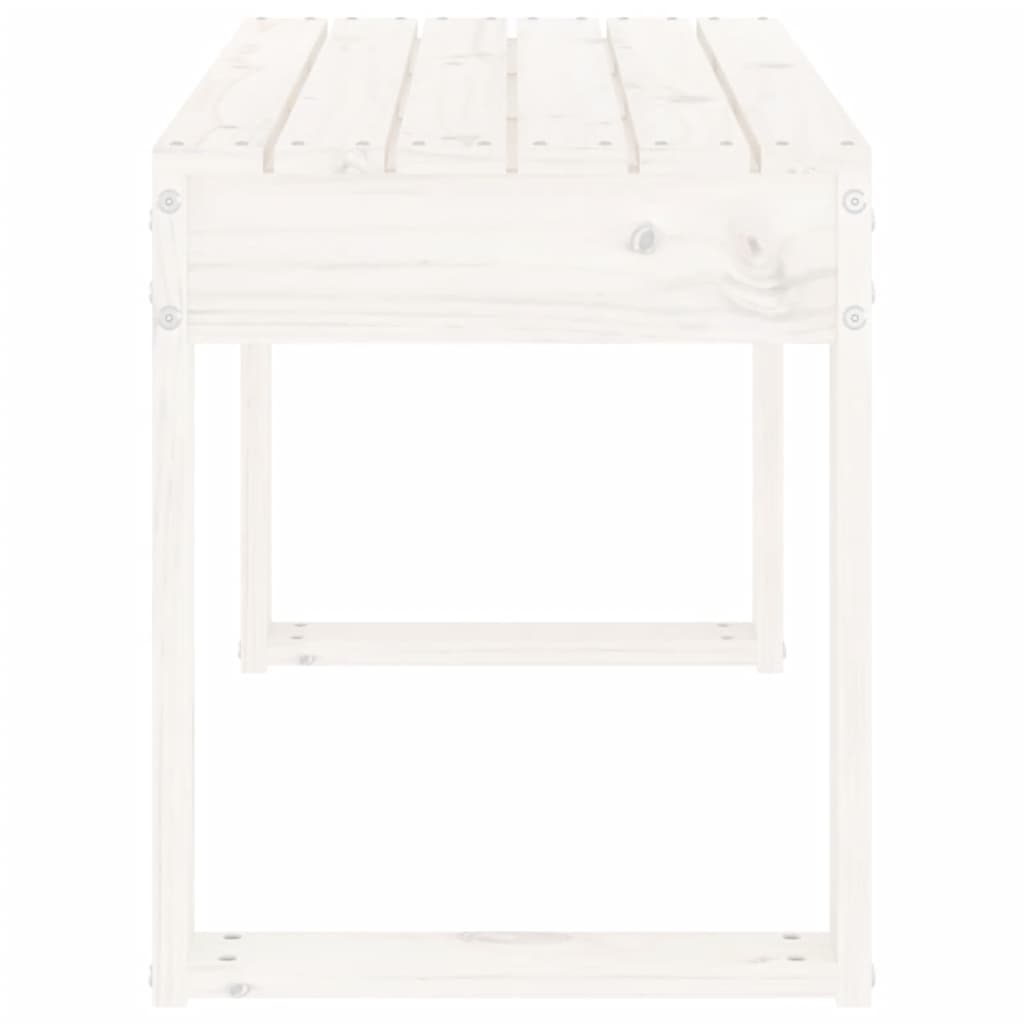 Hagebenk Hvit 80X38X45 Cm Heltre Furu