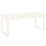 Hagebenk Hvit 110X38X45 Cm Heltre Furu