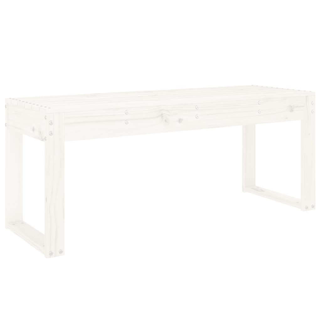 Hagebenk Hvit 110X38X45 Cm Heltre Furu