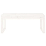 Hagebenk Hvit 110X38X45 Cm Heltre Furu
