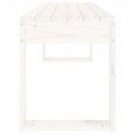 Hagebenk Hvit 110X38X45 Cm Heltre Furu
