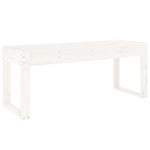 Hagebenk Hvit 110X38X45 Cm Heltre Furu