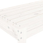 Hagebenk Hvit 110X38X45 Cm Heltre Furu