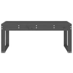 Hagebenk Grå 110X38X45 Cm Heltre Furu