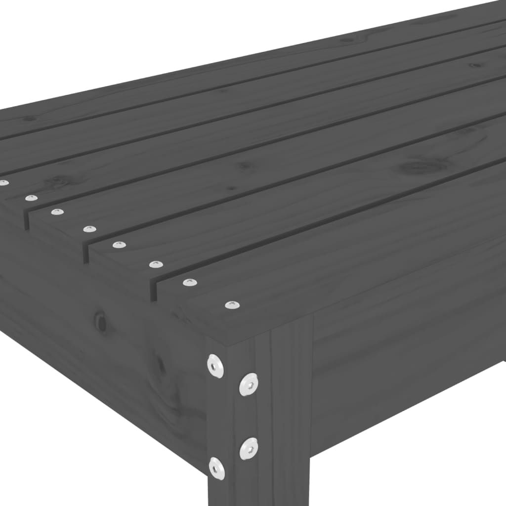 Hagebenk Grå 110X38X45 Cm Heltre Furu