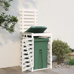 Søppeldunkskur Hvit 84X90X128,5 Cm Heltre Furu