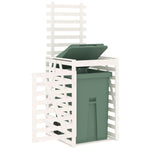 Søppeldunkskur Hvit 84X90X128,5 Cm Heltre Furu