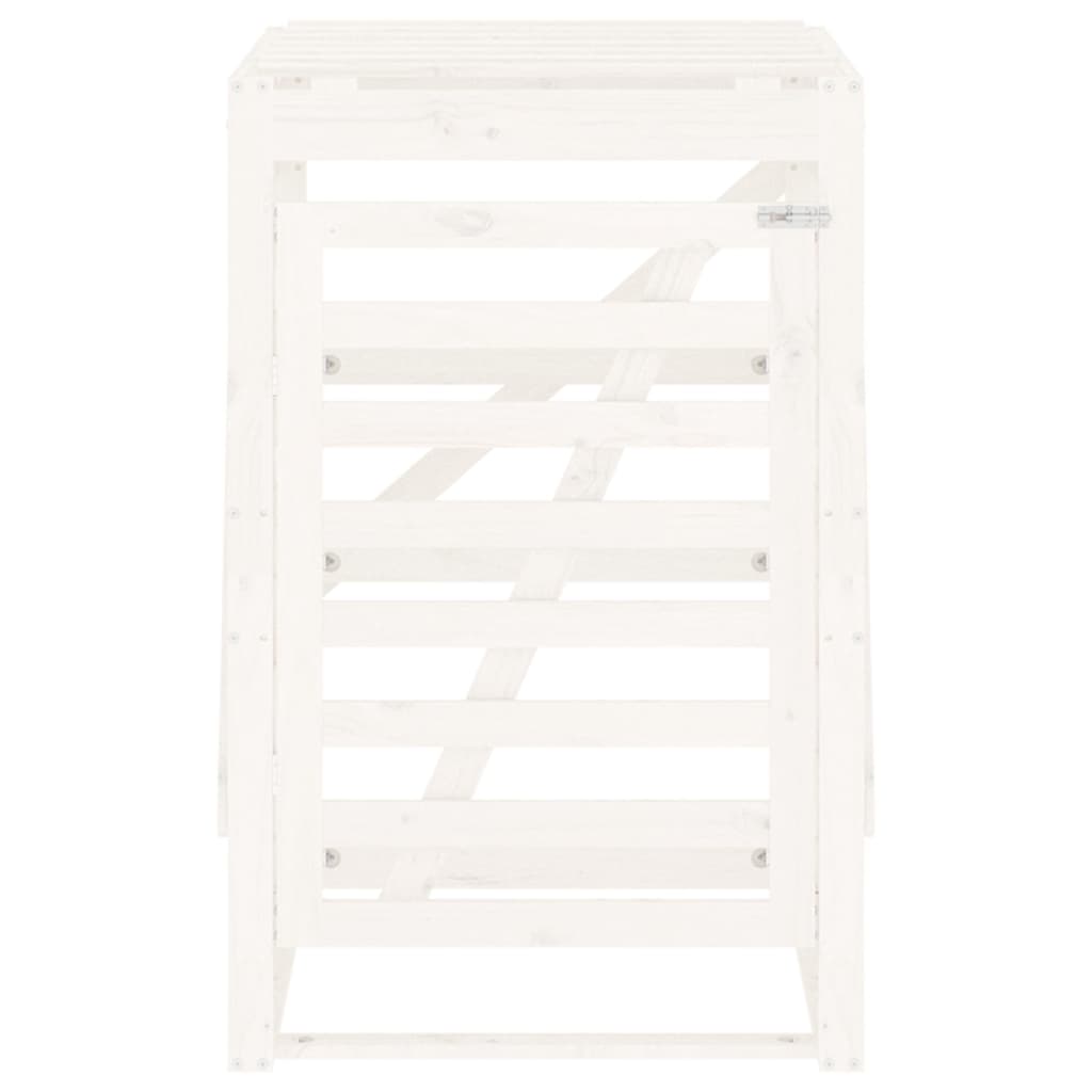 Søppeldunkskur Hvit 84X90X128,5 Cm Heltre Furu