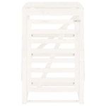 Søppeldunkskur Hvit 84X90X128,5 Cm Heltre Furu