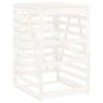 Søppeldunkskur Hvit 84X90X128,5 Cm Heltre Furu