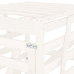 Søppeldunkskur Hvit 84X90X128,5 Cm Heltre Furu