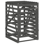 Søppeldunkskur Grå 84X90X128,5 Cm Heltre Furu
