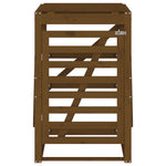 Søppeldunkskur Honningbrun 84X90X128,5 Cm Heltre Furu