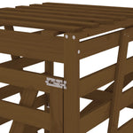 Søppeldunkskur Honningbrun 84X90X128,5 Cm Heltre Furu