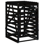 Søppeldunkskur Svart 84X90X128,5 Cm Heltre Furu