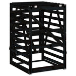 Søppeldunkskur Svart 84X90X128,5 Cm Heltre Furu