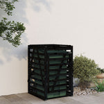 Søppeldunkskur Svart 84X90X128,5 Cm Heltre Furu