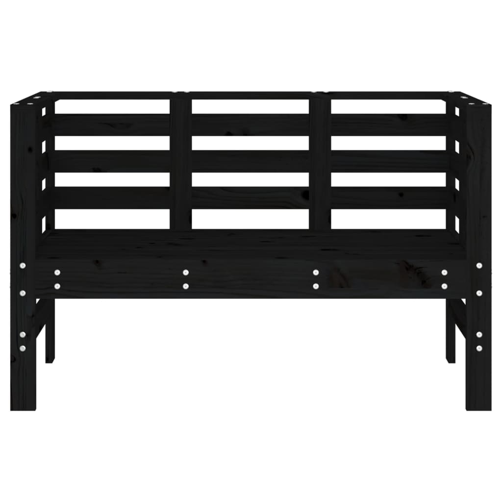 Hagebenk Svart 111,5X53X71 Cm Heltre Furu