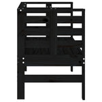 Hagebenk Svart 111,5X53X71 Cm Heltre Furu