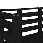 Hagebenk Svart 111,5X53X71 Cm Heltre Furu