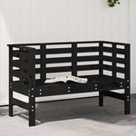Hagebenk Svart 111,5X53X71 Cm Heltre Furu